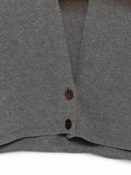 Cardigan Alysi cu decolteu în V cu gradient maro