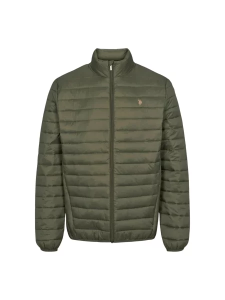U.S. POLO ASSN. Geacă de primăvară-toamnă UMMatt închis verde
