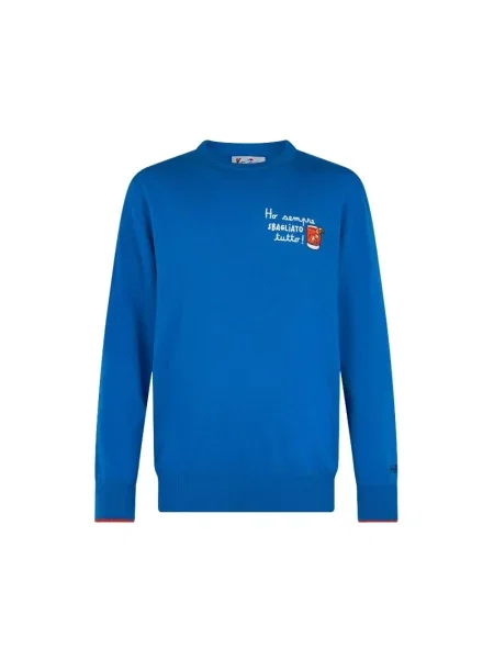 Sweter Mc2 Saint Barth niebieski