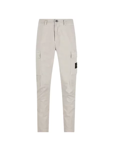 Pantaloni cargo Stone Island cu strasuri gri