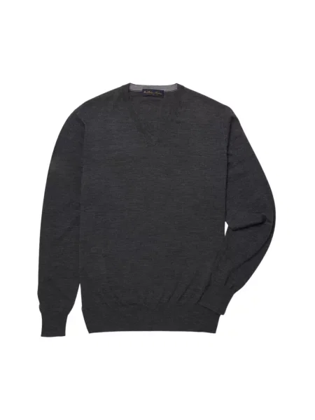 Sweter Brooks Brothers wełniany szary