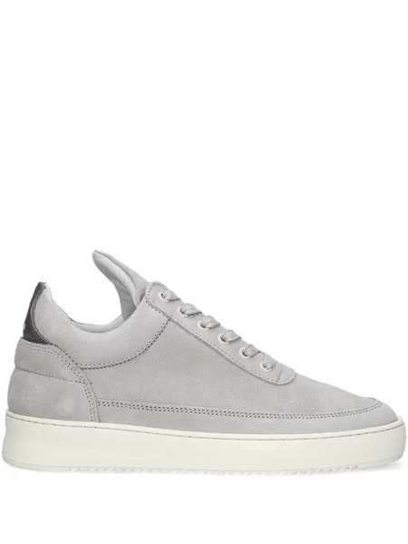 Sneakerși Filling Pieces din piele de căprioară gri
