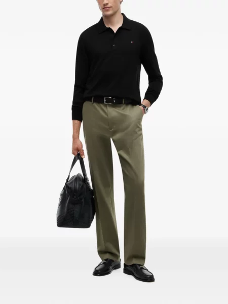 Μακρύς polo Tommy Hilfiger με κέντημα μαύρο
