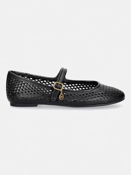 MICHAEL Michael Kors balerini din piele Nellie Flex Ballet negru