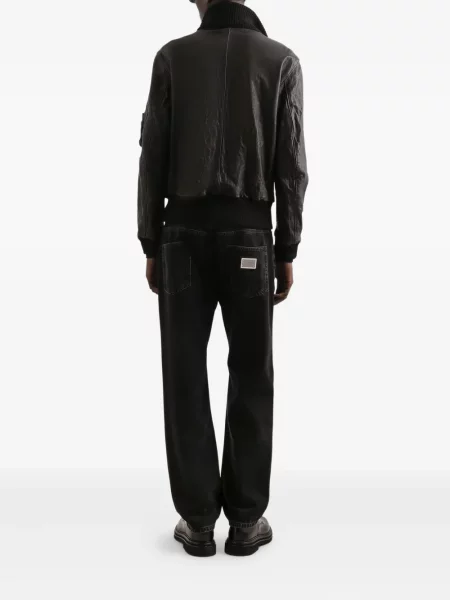 Geanta de piele Dolce & Gabbana negru