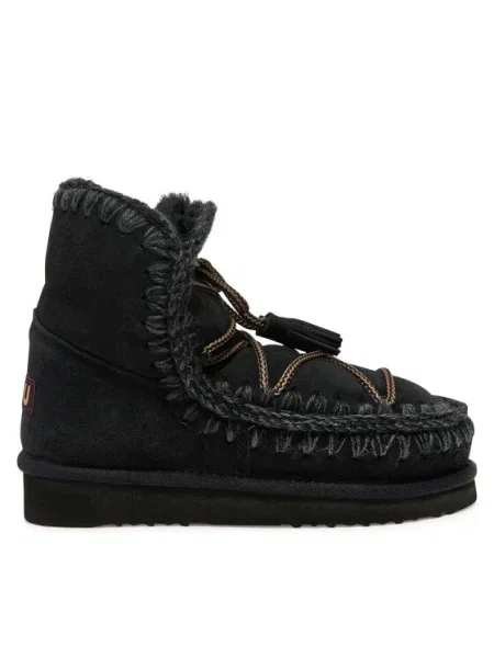 Mou Cizme de zăpadă Eskimo Scoubidoo Lace negru