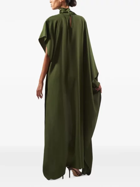 Rochie maxi Taller Marmo cu franjuri verde