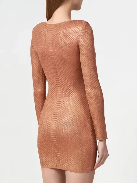 Платье Elisabetta Franchi коричневое