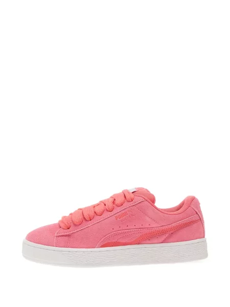 Tenisice Puma Suede s vezicama od brušene kože ružičasta
