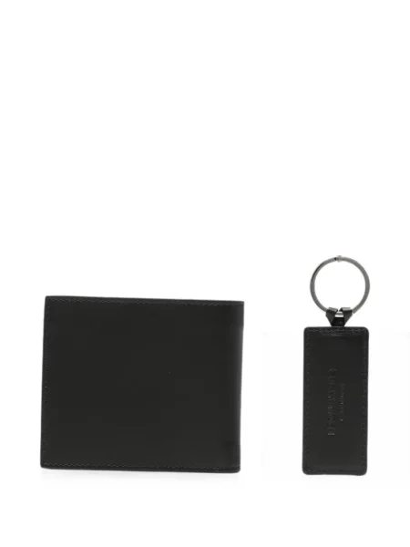 Portofel Dsquared2 din piele cu autograf negru