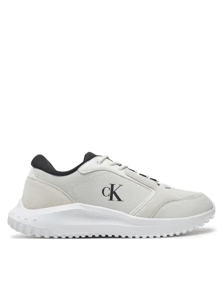 Кожени маратонки Calvin Klein Jeans EVA RUNNER LOW MG WMM сиво