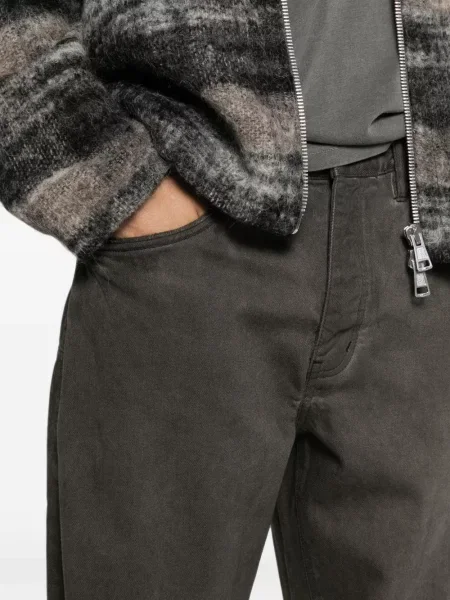 Szerokie jeansy Purple Brand z przetarciami fioletowe