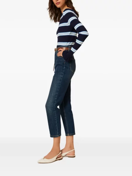 Blugi Twinset cu 5 buzunare albastru