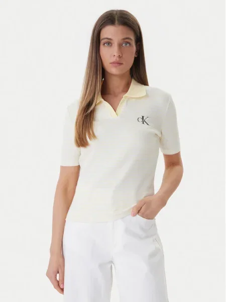 Calvin Klein Jeans Tricou polo Colorat galben