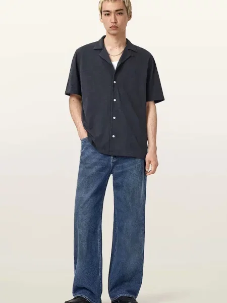 AllSaints rovné džíny LENNY modré