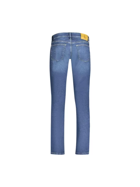 Jeansy skinny Calvin Klein niebieskie