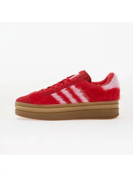 Sneakers adidas Gazelle Bold W Better Scarlet/ Bliss Lilac/ Gold Metallic EUR 35 roșu