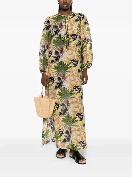 Rochie Anjuna cu imagine verde