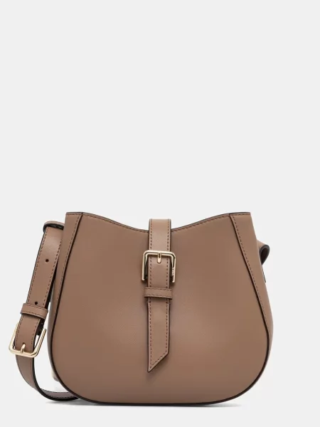 Furla De piele geantă pe umăr Furla Dora Mini bej