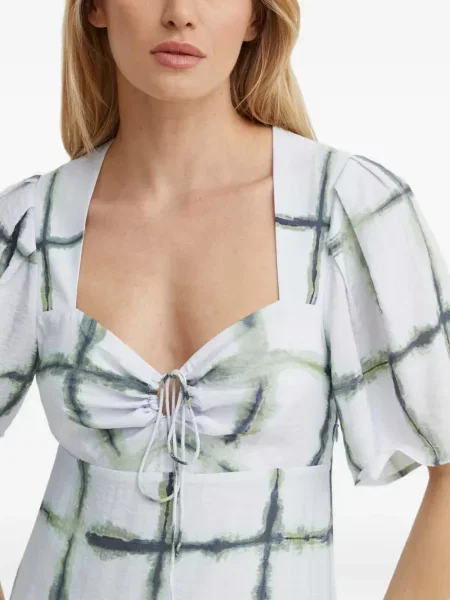 Rochie maxi Munthe cu imagine de costum alb