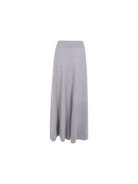 Spódnica midi Emporio Armani wełniana szara