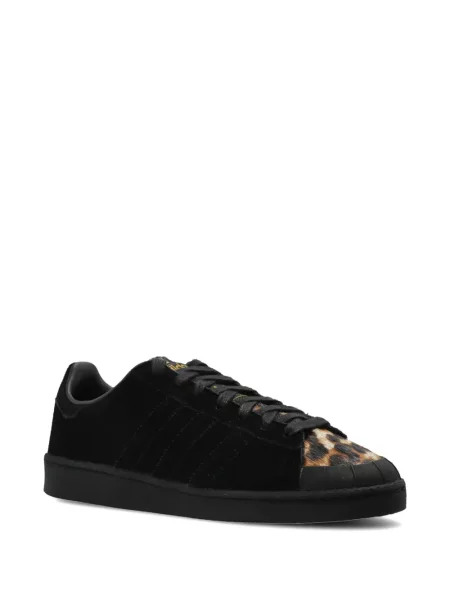 Sneakerși Adidas Spezial cu șireturi din piele cu imagine negru