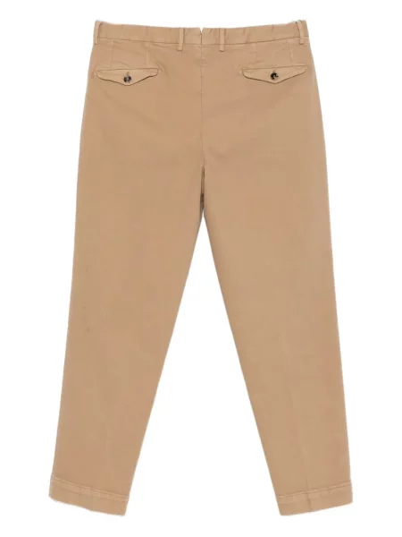 Pantaloni Dell'oglio plisate maro