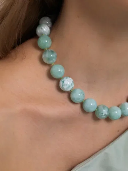 Colier Jennifer Behr cu mărgele verde