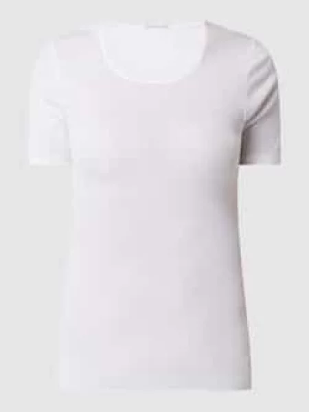 Hanro T-Shirt Cotton Seamless weiss biała