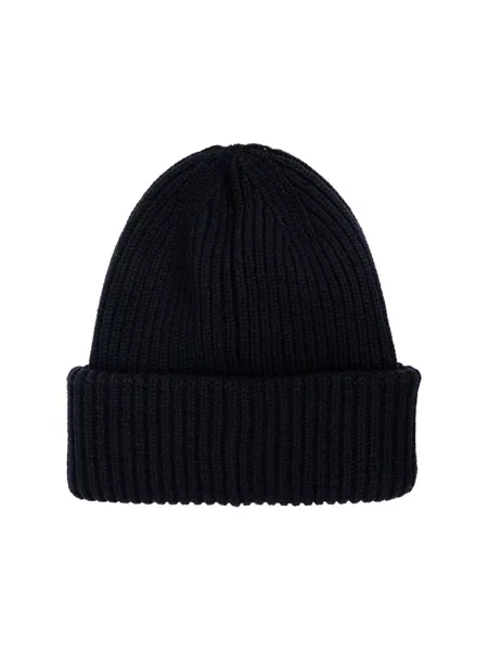Czapka Moncler wełniana niebieska