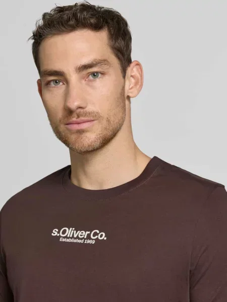T-shirt o kroju regular fit z czystej bawełny S.oliver Red Label