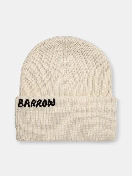 Шапка Barrow от плътен трикотаж от бежово