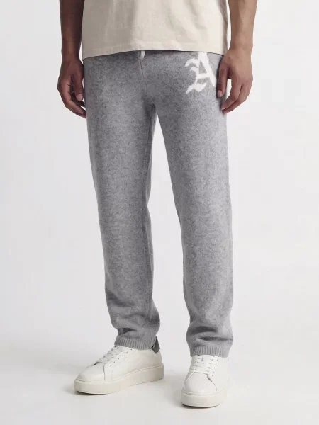 JACK & JONES Pantaloni JPSTBILL LEGACY gri amestecat alb