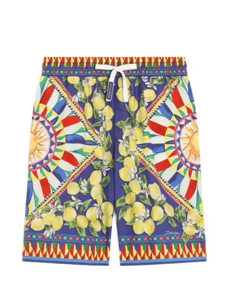 Bermudy dziecięce Dolce And Gabbana niebieskie