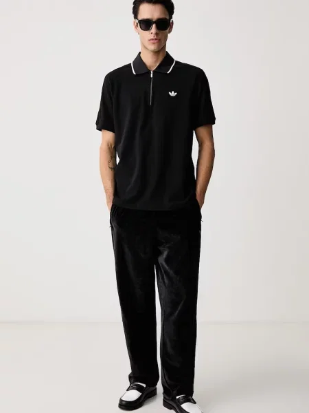 Tricou polo Adidas Originals negru
