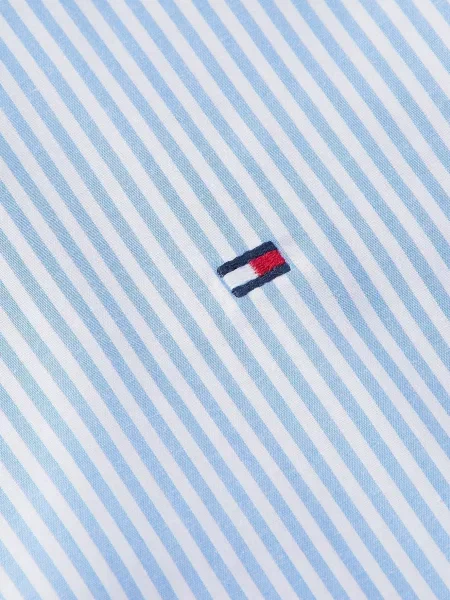 Рубашка Tommy Hilfiger в полоску голубая