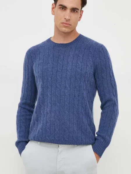 Polo Ralph Lauren pulover de casmir albastru