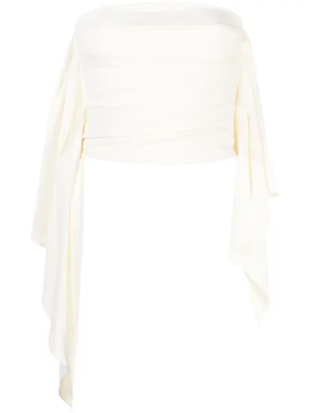 Cropp top The Attico alb