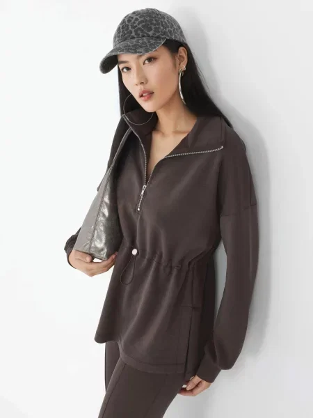 Busem Sweater majica smeđa