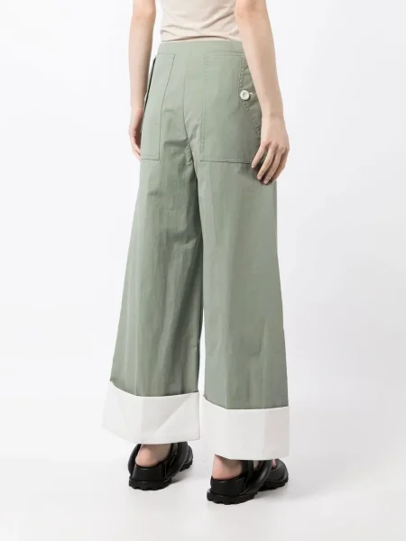 Pantaloni Low Classic clasici verde