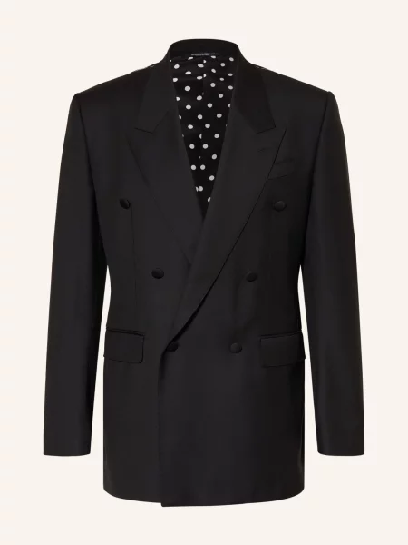 Dolce & Gabbana Sako Sicilia Extra Slim Fit černá