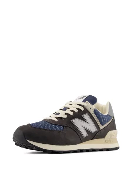 Sneakerși New Balance 574 cu imagine maro