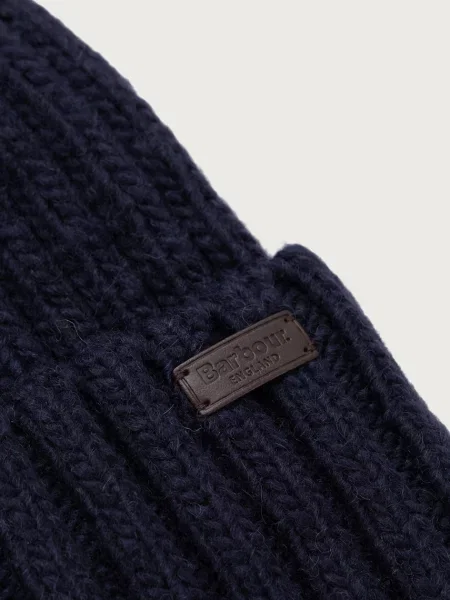 Barbour шапка з помпоном з вовною