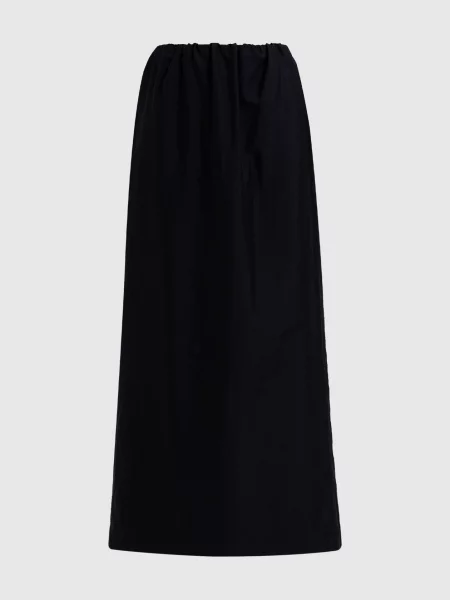 Спідниця Saul з шовком The Row чорна