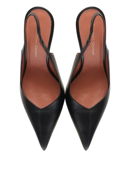 Pantofi cu toc Giuliano Galiano slingback negru