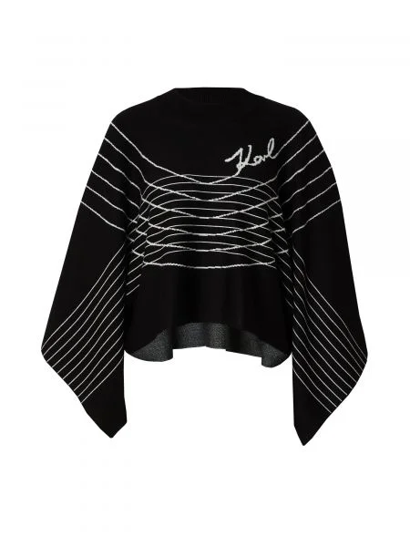 Karl Lagerfeld Poncho negru
