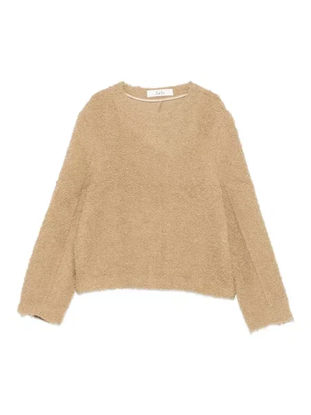 Sweter Séfr wełniany beżowy