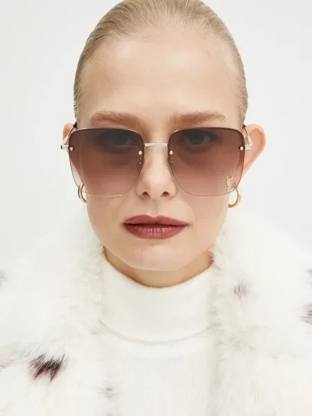 Saint Laurent okulary przeciwsłoneczne złoty