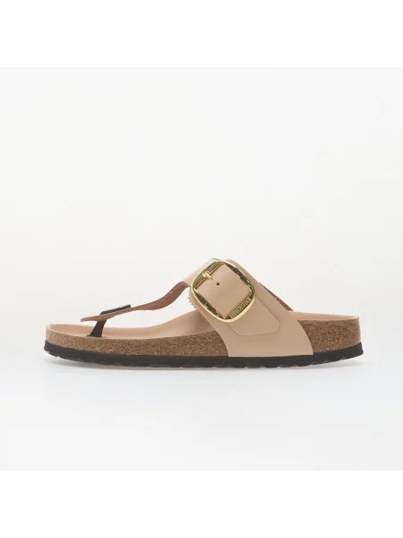 Δερμάτινα σανδάλια Birkenstock με αγκράφα μπεζ