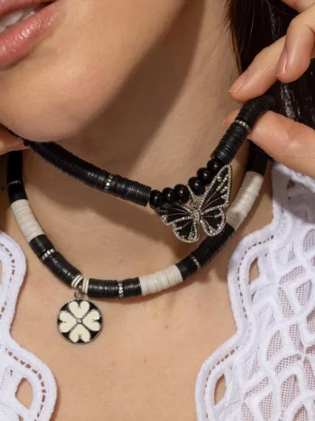 Colier Hijas De Puka cu mărgele negru